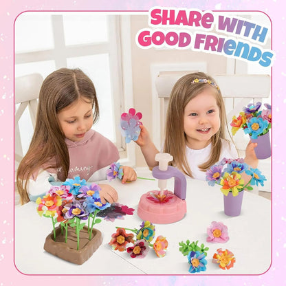 Kaiwatoy®DIY Flower Bouquet Making Kit for Kids — Fun Fabric Craft Set