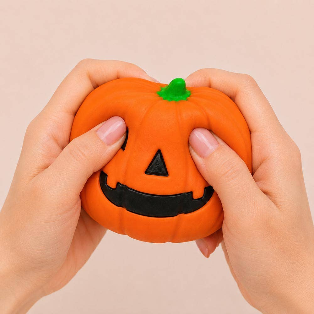Jumbo Halloween Pumpkin Squeeze Squishy Stress Relief Toy
